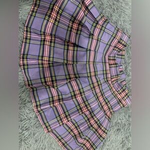 plaid skirt